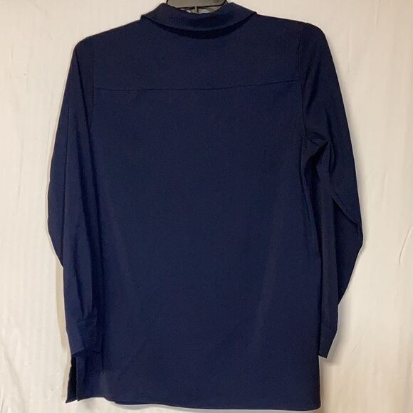 Susan Graver blue women’s top,Small - Picture 5 of 12